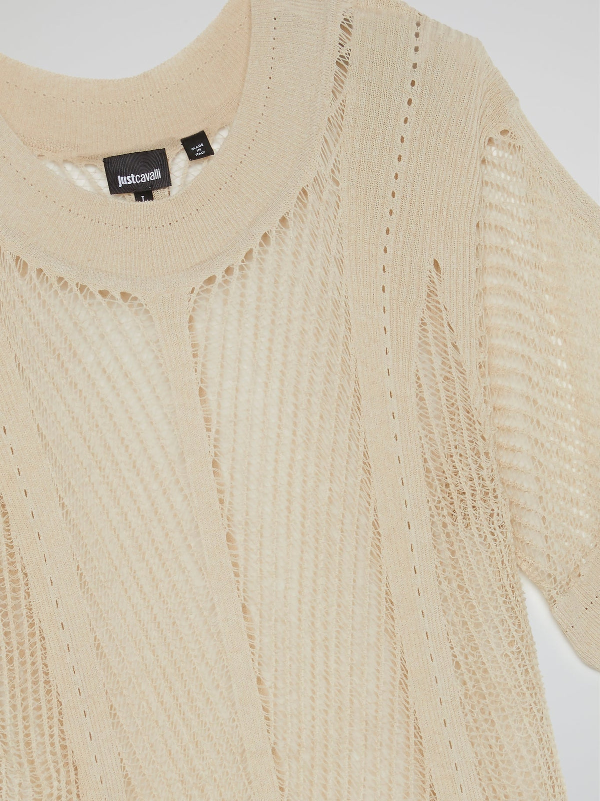 Beige Oversized Knit Top