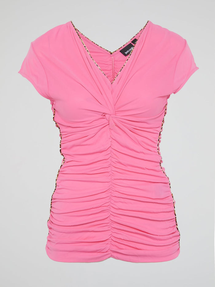 Pink Ruched Top