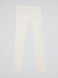 White Slim Fit Trousers