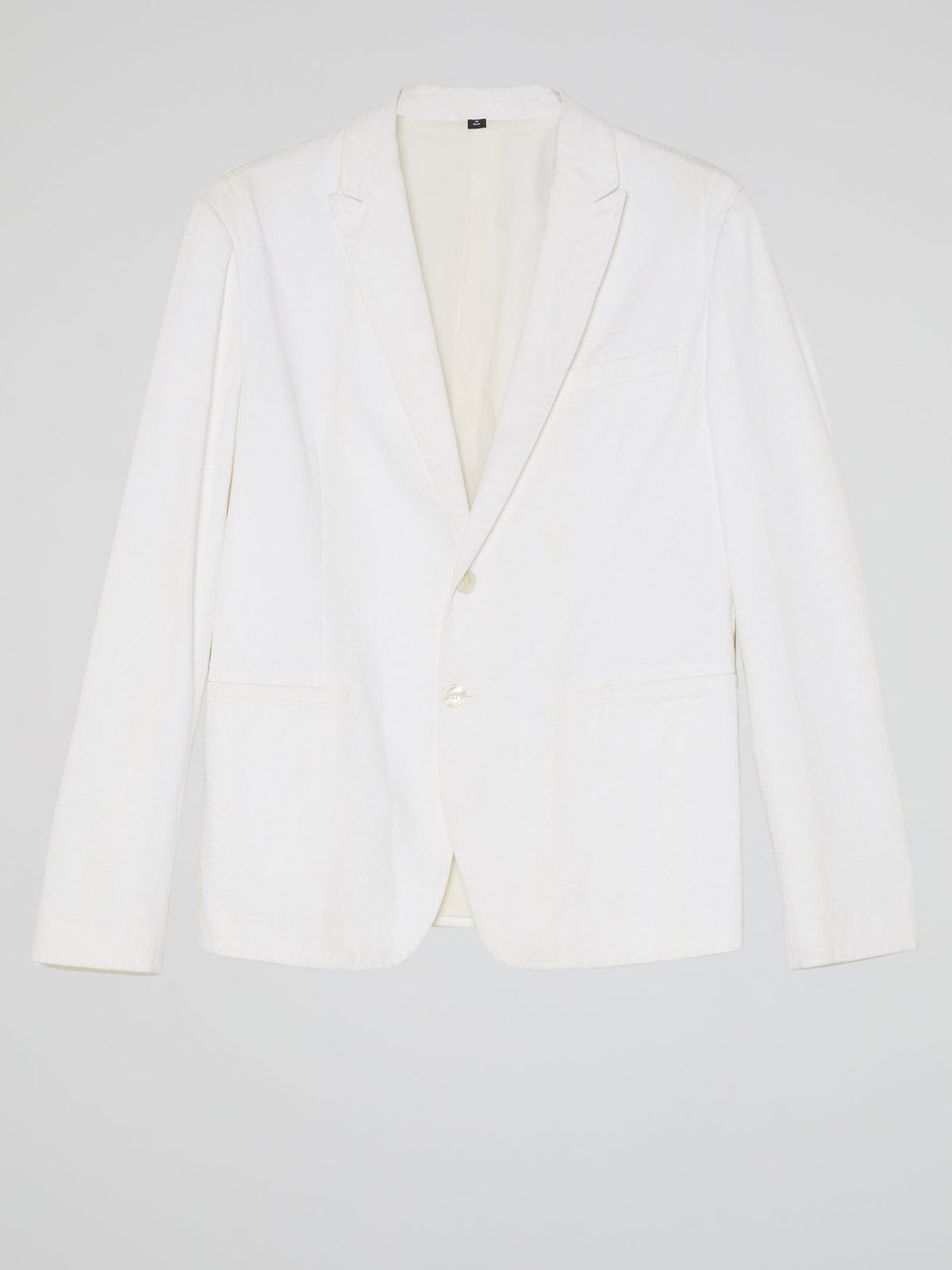 White Pocket-Detail Blazer