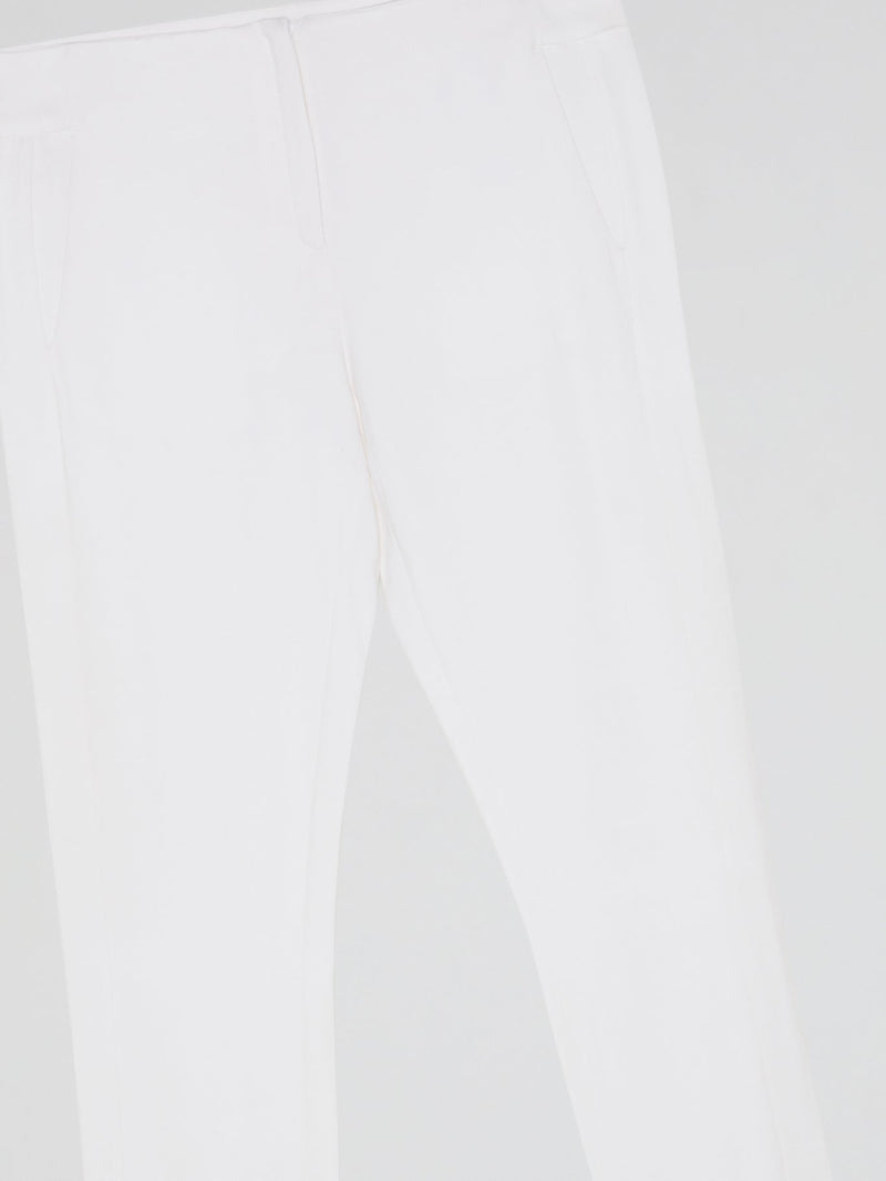 White Skinny Leg Trousers