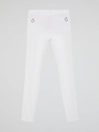 White Skinny Leg Trousers