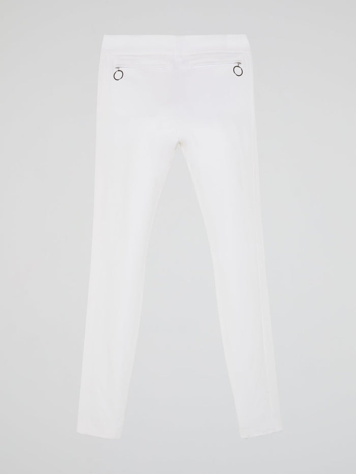 White Skinny Leg Trousers