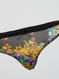 Rick-Rack Trim Printed Knickers