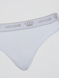 White Logo Band Underwear