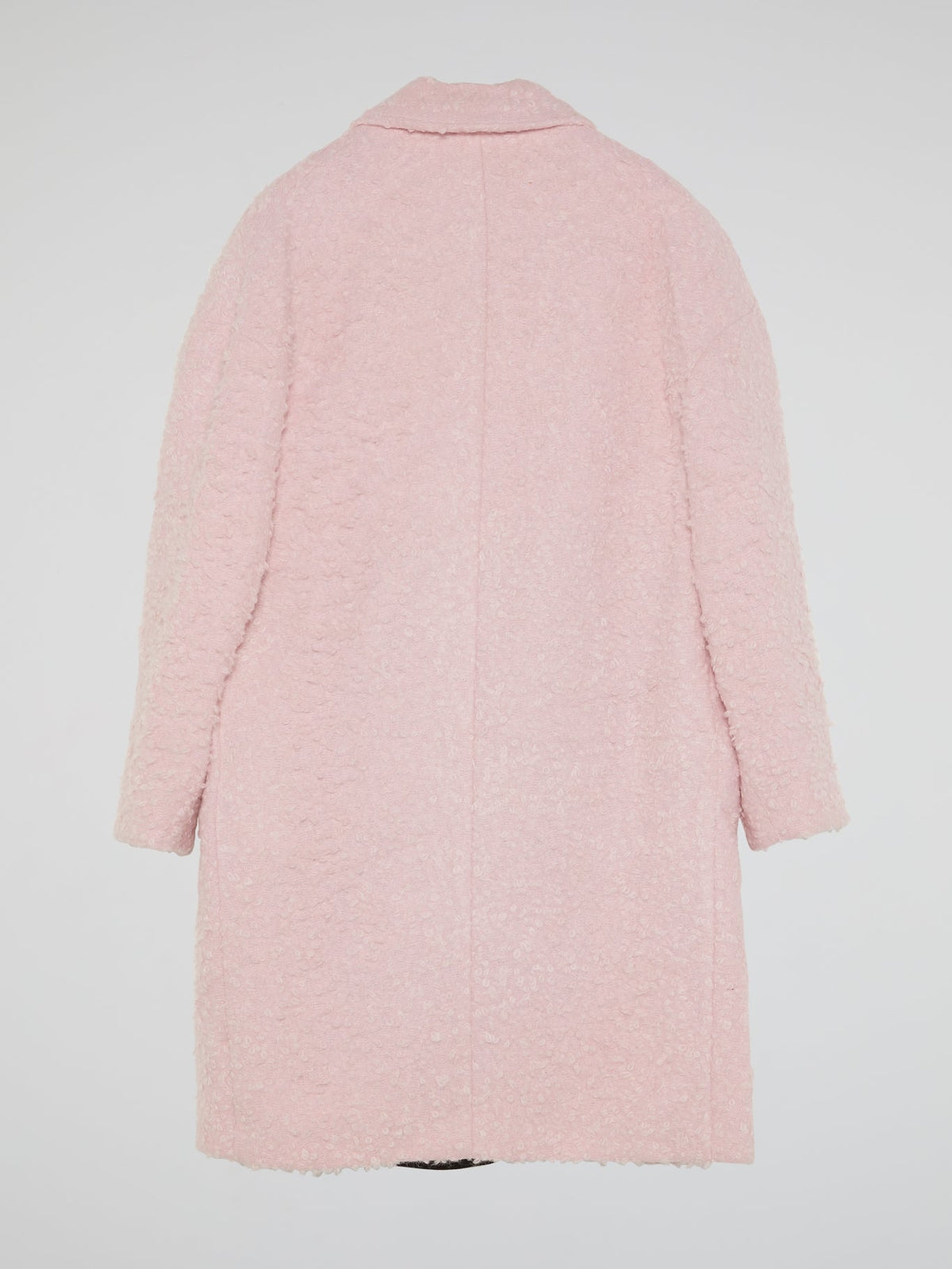 Pink Fur Trench Coat