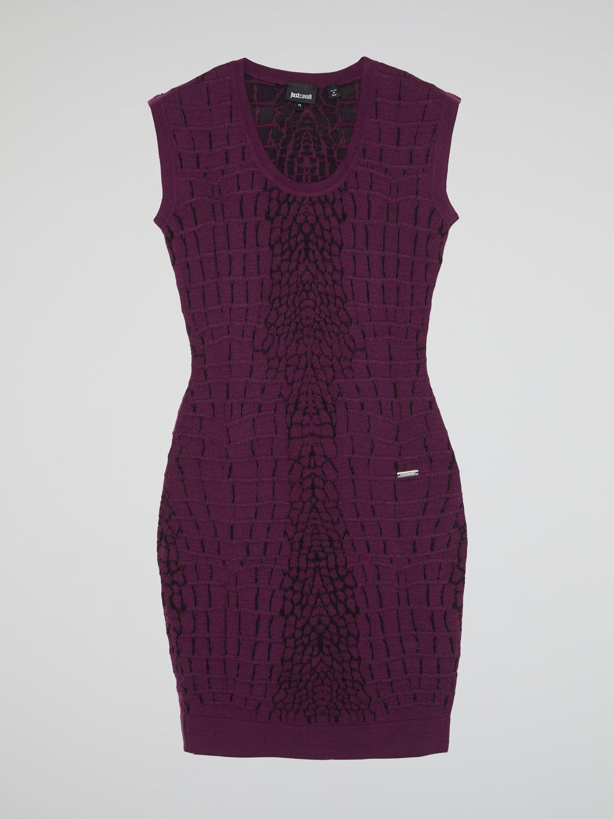 Purple Reptilian Knitted Dress