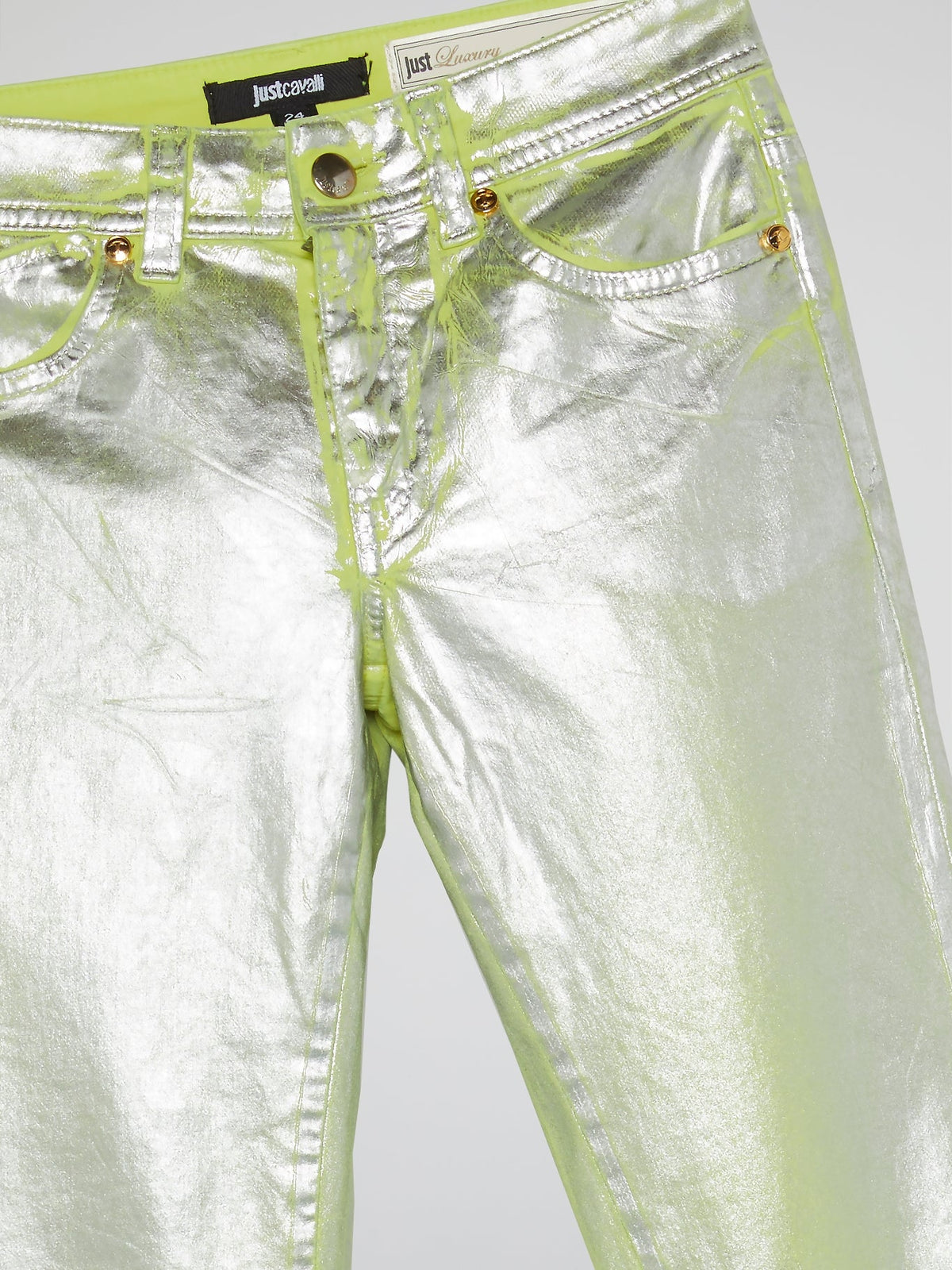 Metallic Slim Fit Jeans