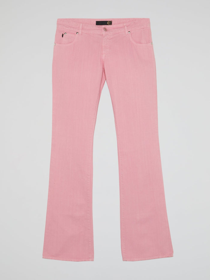 Pink Bootcut Jeans