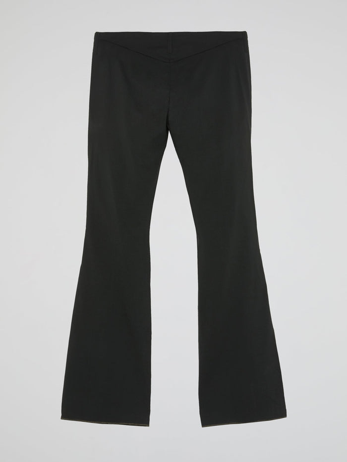 Black Bell Bottom Pants