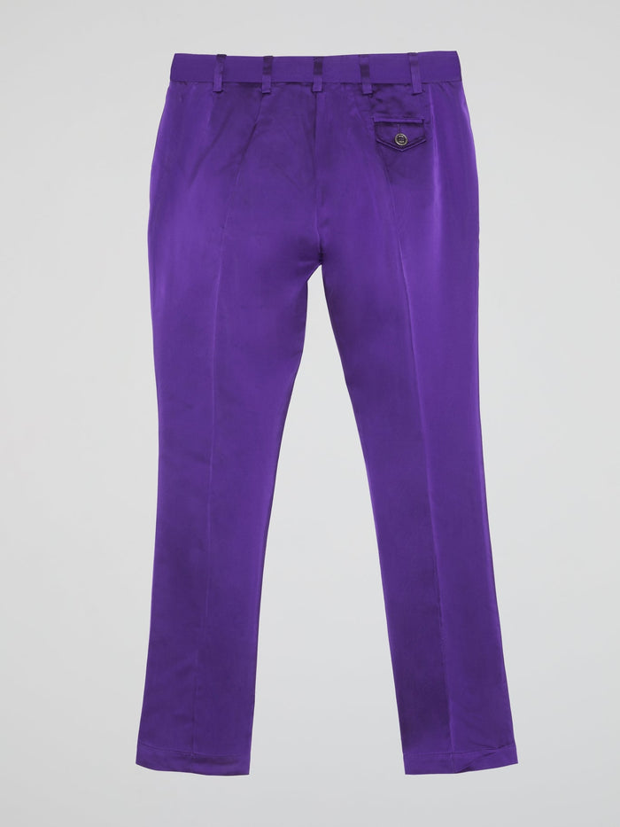 Purple Wide Leg Pants