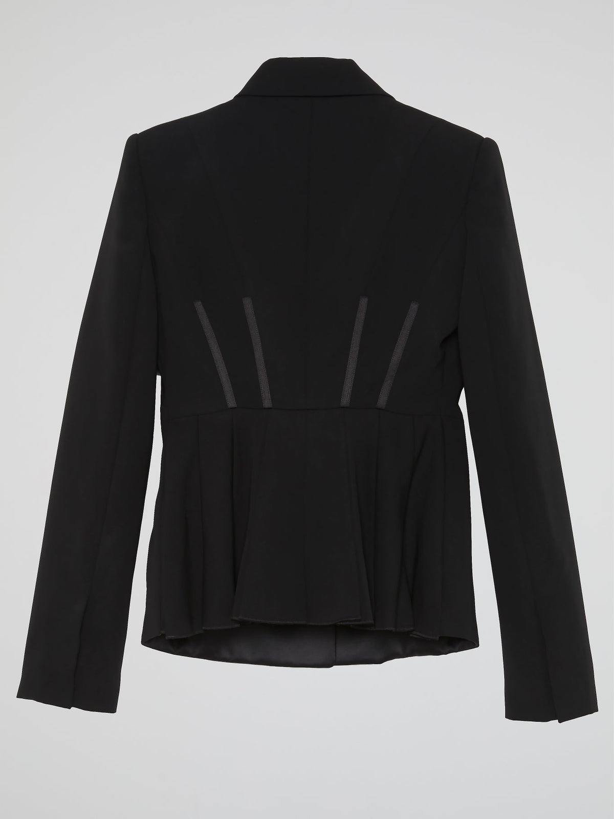 Black Rear Pleat Blazer