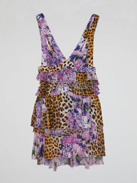 Floral Tiered Frill Dress