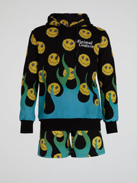 Smiley All Over Print Hoodie