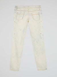 White Acid Wash Jeans