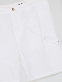 White Cargo Shorts