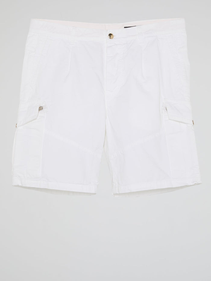 White Cargo Shorts