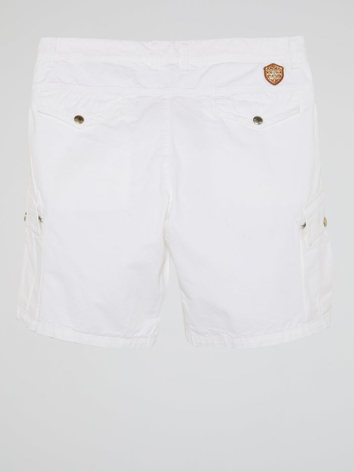 White Cargo Shorts