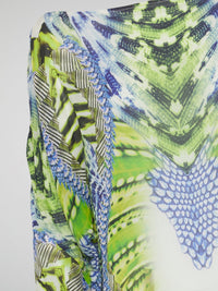 Pattern Print Short Kaftan