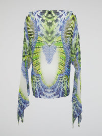 Pattern Print Short Kaftan