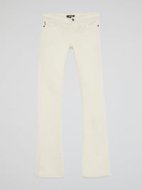 White Bootcut Jeans