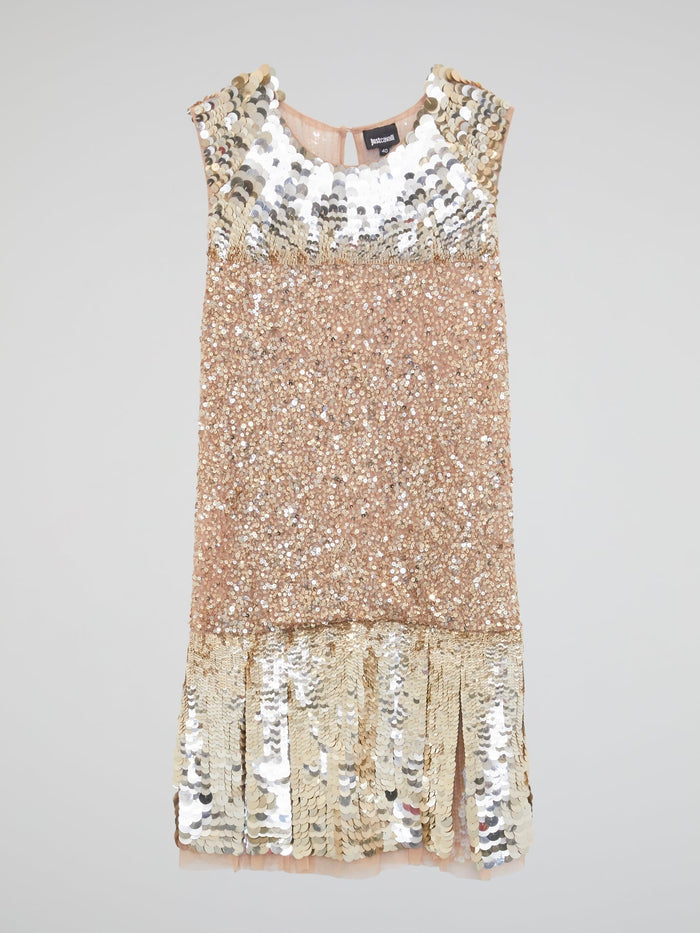 Sequin Embellished Mini Dress