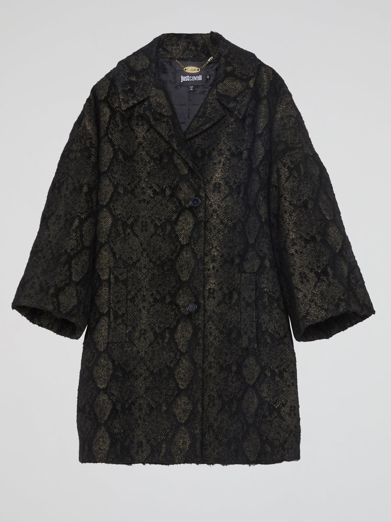 Reptilian Button-Up Coat