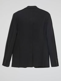 Black Single-Breasted Blazer