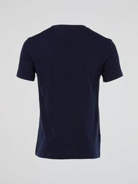 Navy Logo Crewneck T-Shirt