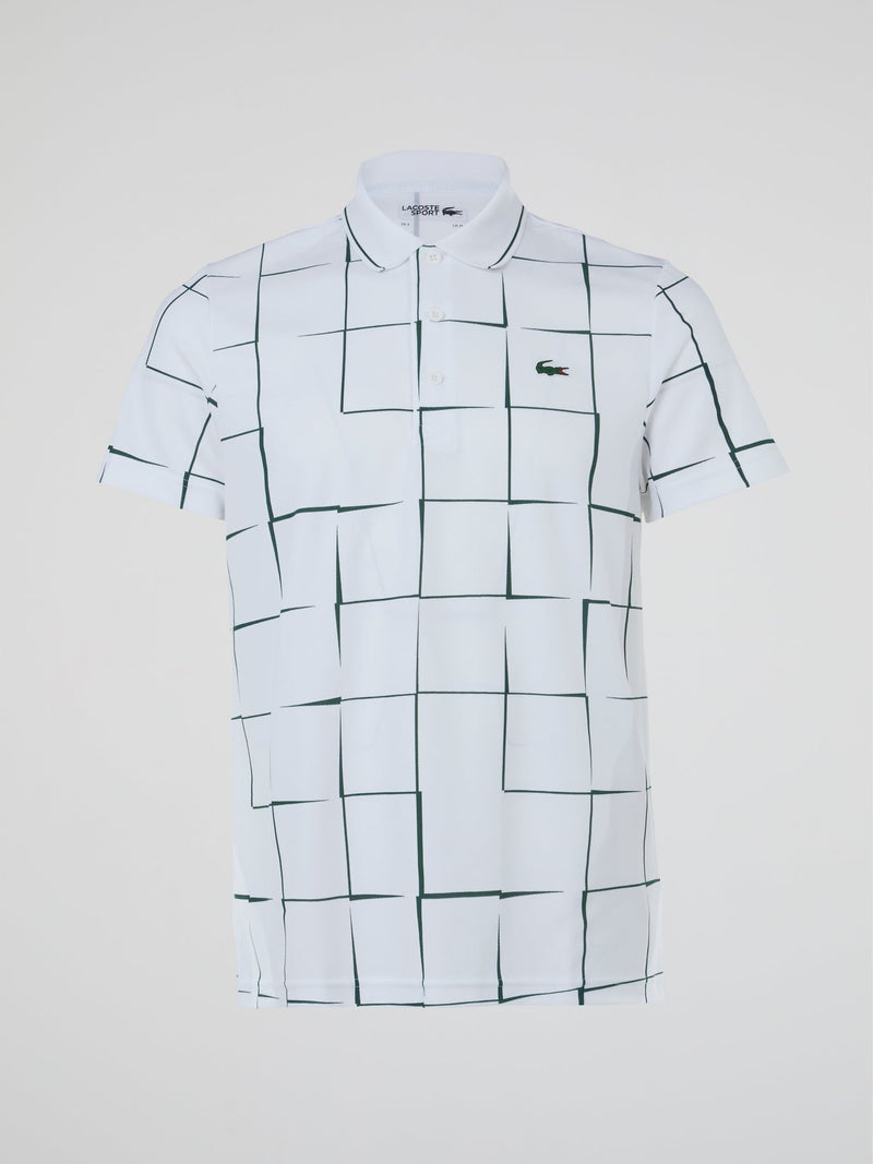 White Check Polo Shirt