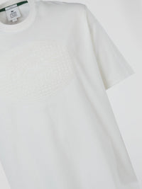 White Logo Cotton T-Shirt