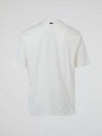 White Logo Cotton T-Shirt