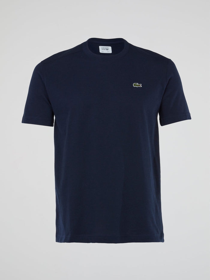 Navy Logo Crewneck T-Shirt