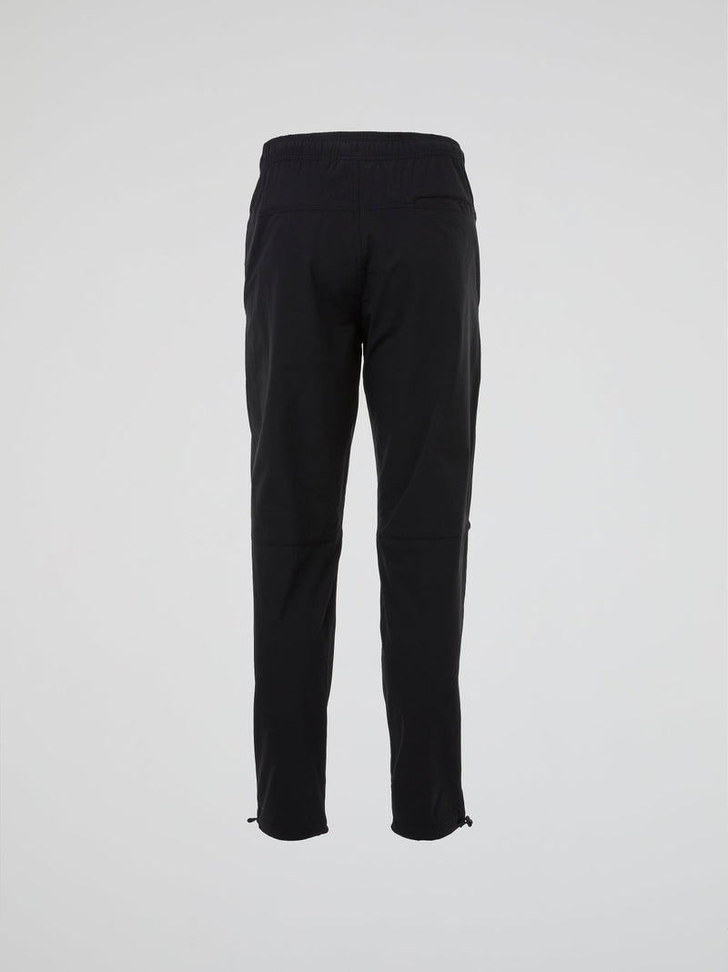 Black Drawstring Track Trousers