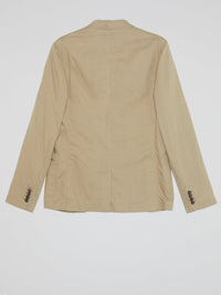 Beige Pocket Detail Blazer