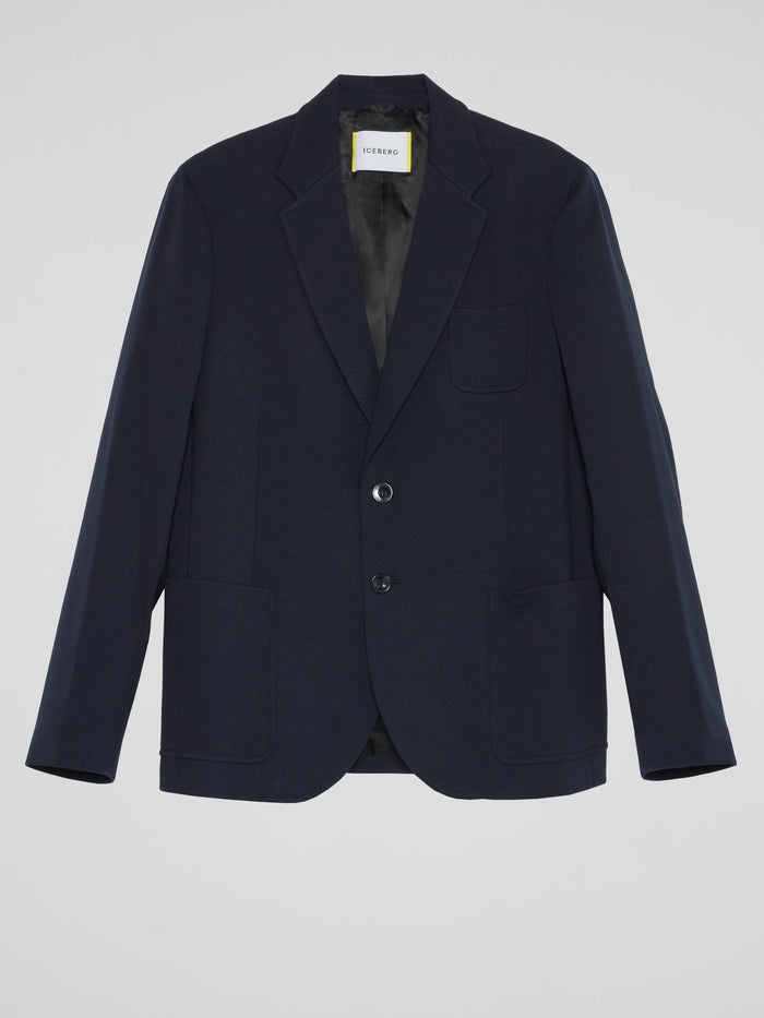 Navy Pocket Detail Blazer