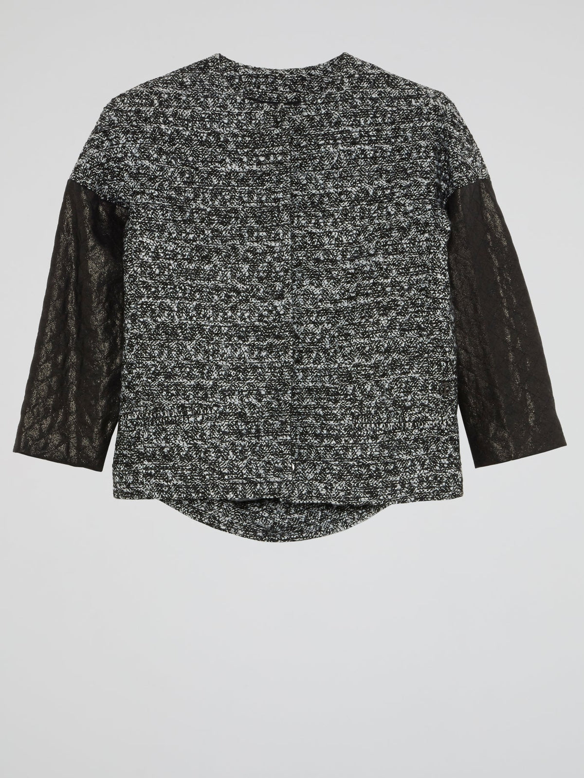 Black Tweed Top