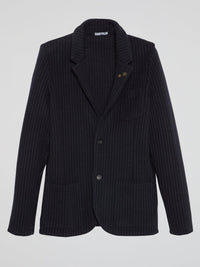 Black Pinstripe Blazer