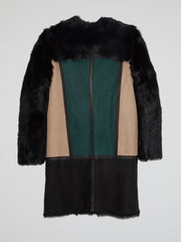 Fur Panel Trench Coat