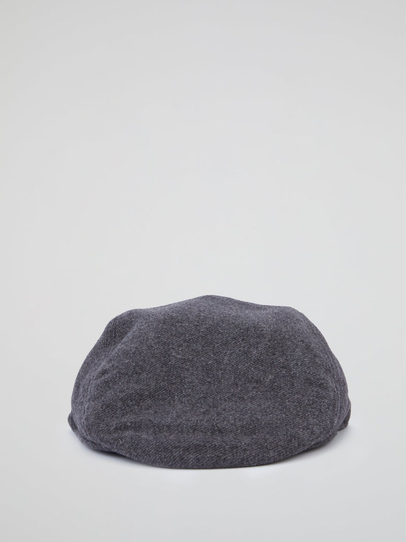 Grey Wool Beret