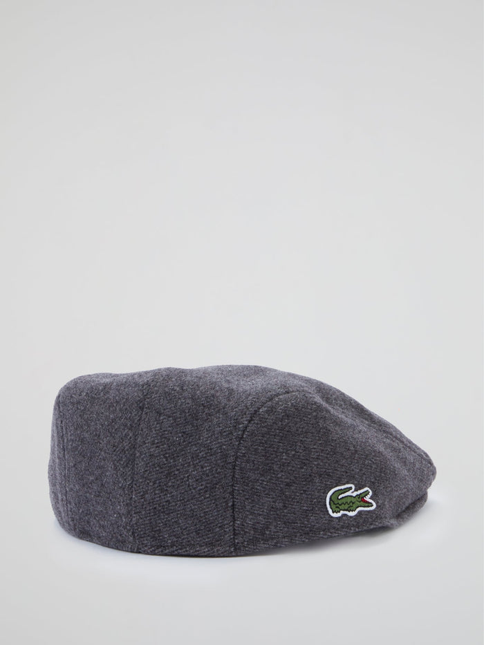 Grey Wool Beret