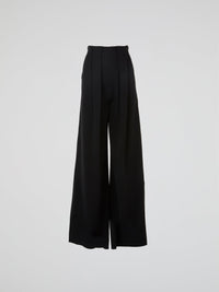 Black Pleated Palazzo Pants