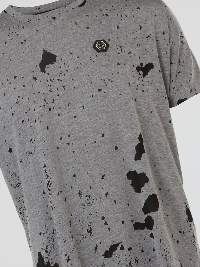 Grey Rear Skull T-Shirt