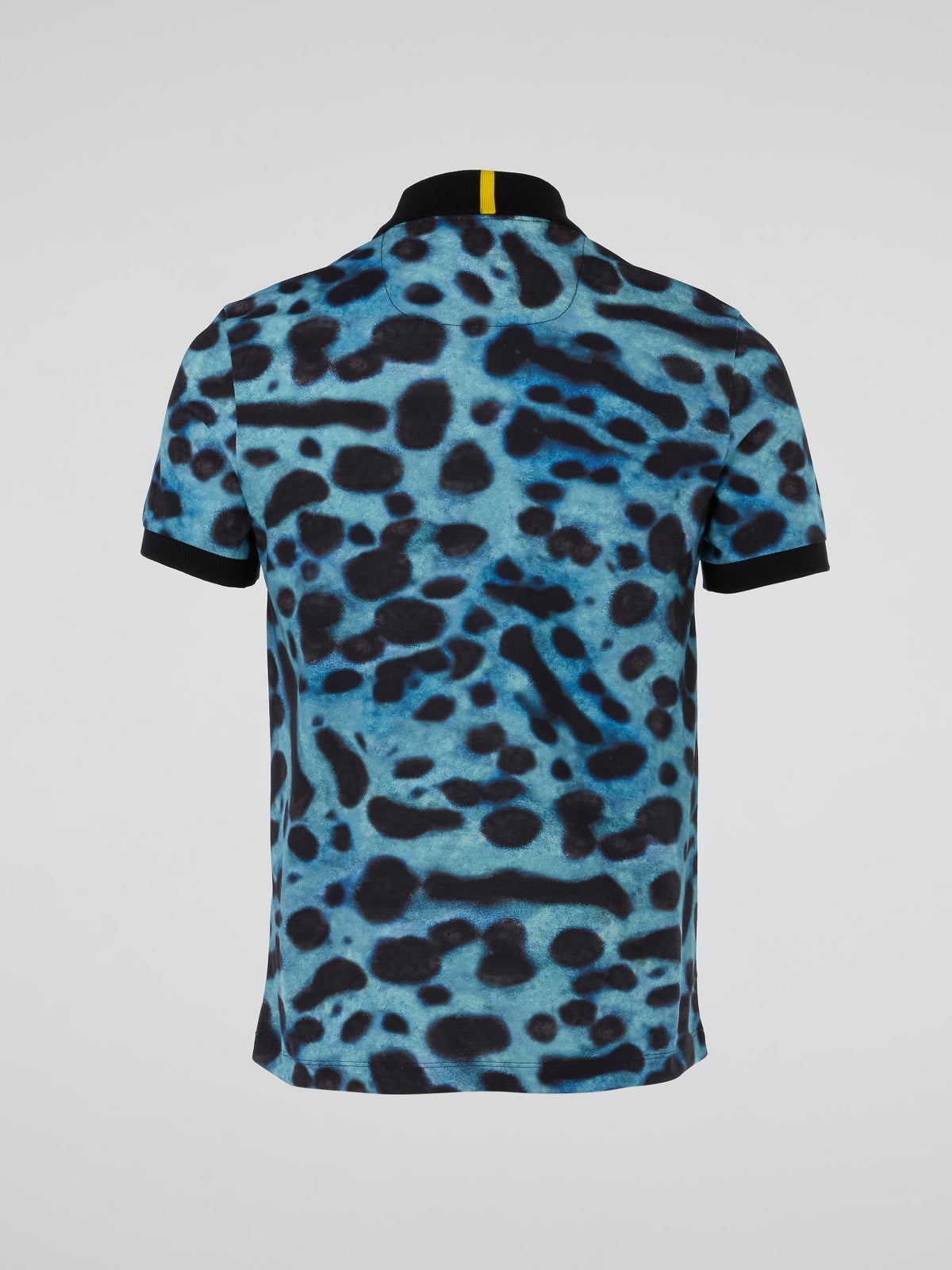 Animal Print Short Sleeve Polo Shirt