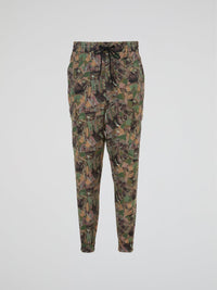 Camo Drawstring Cargo Trousers