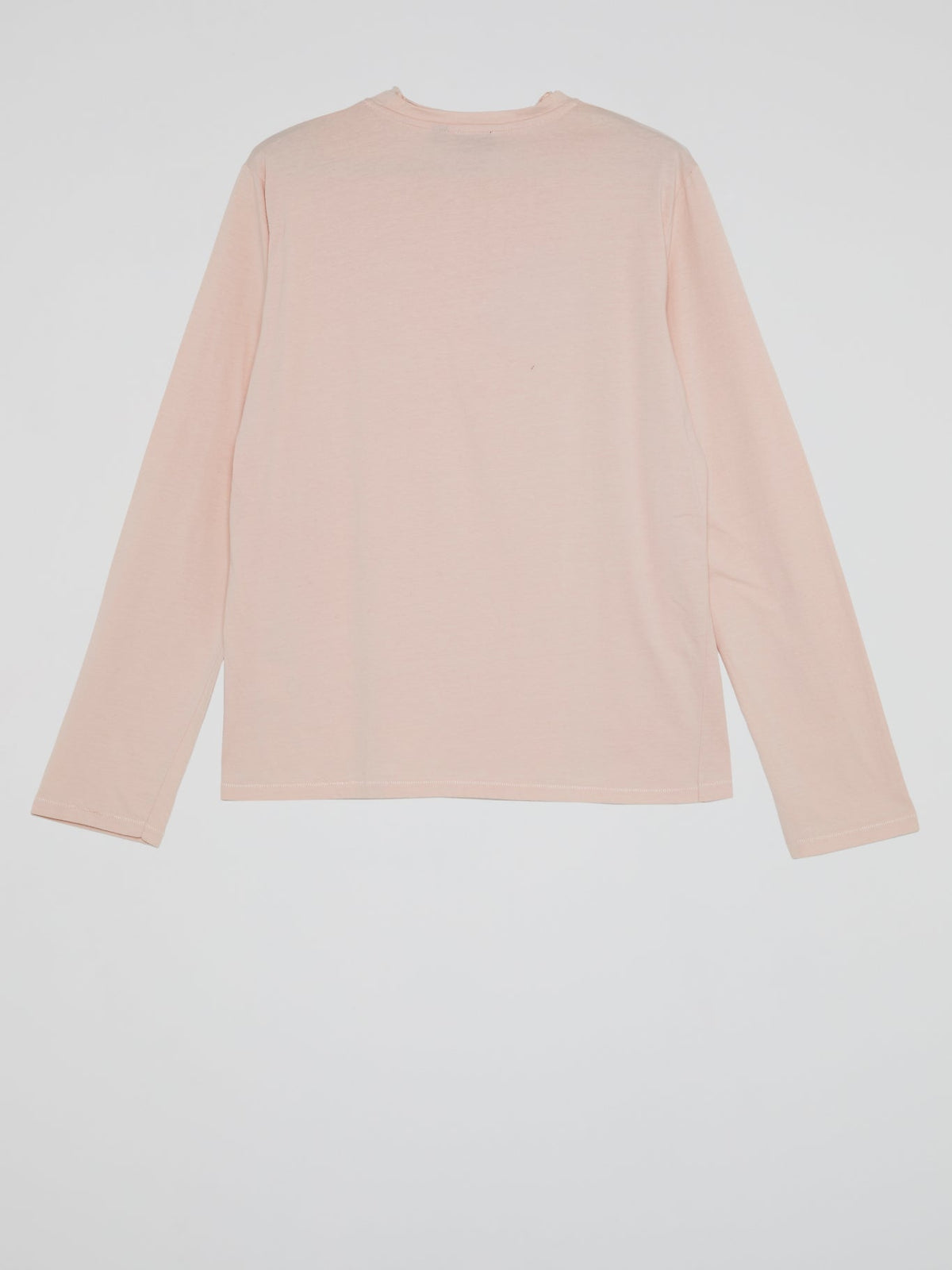 Pink Crewneck Long Sleeve Top