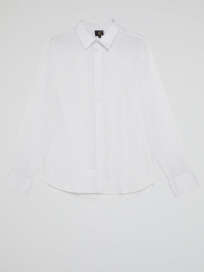 White Pinstripe Shirt