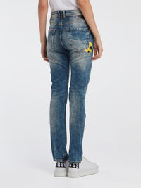 Blue Acid Wash Jeans