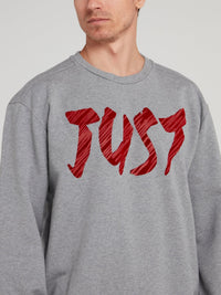 Grey Logo Crewneck Sweatshirt