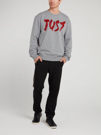 Grey Logo Crewneck Sweatshirt